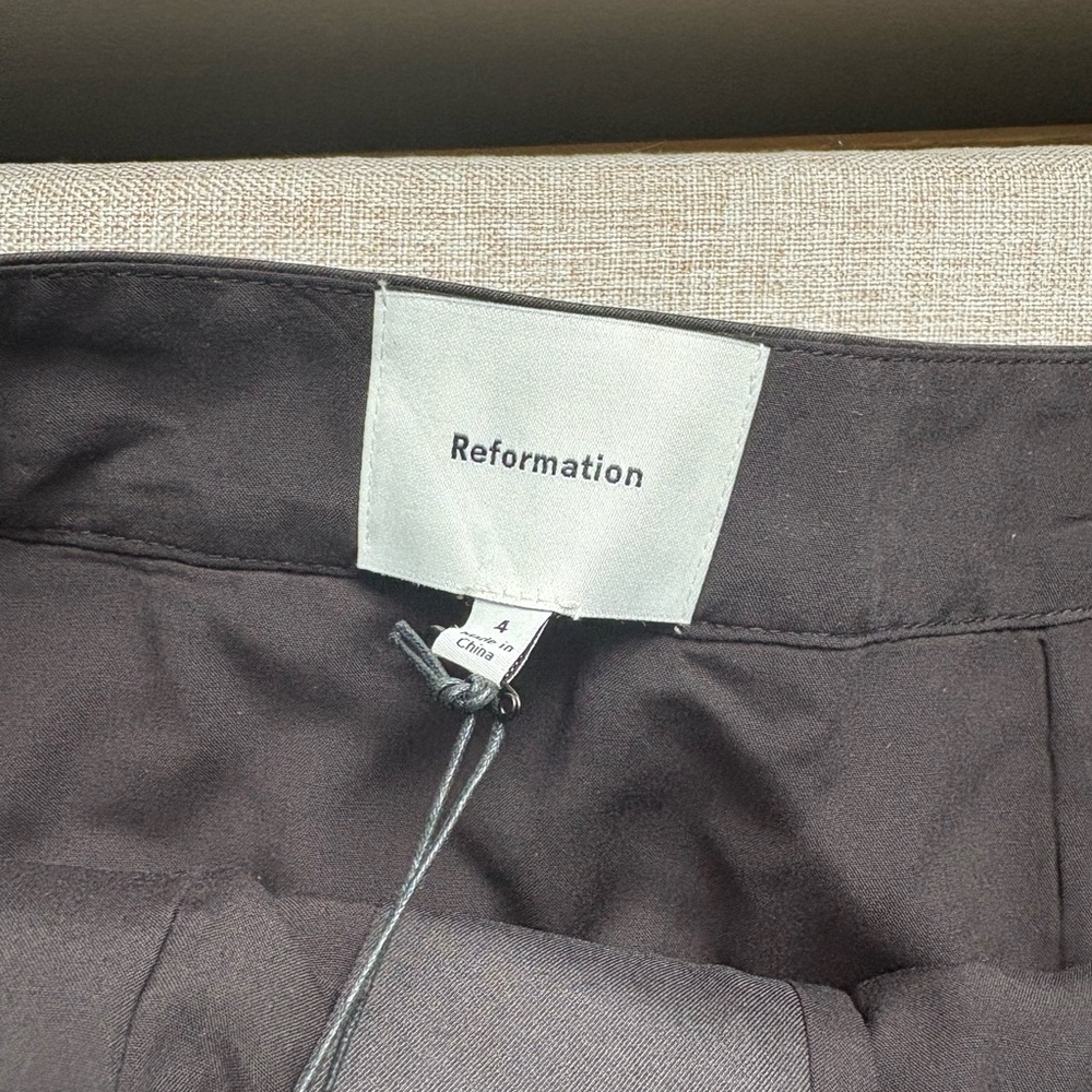 Reformation Black Sarai Skirt